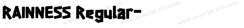 RAINNESS Regular字体转换